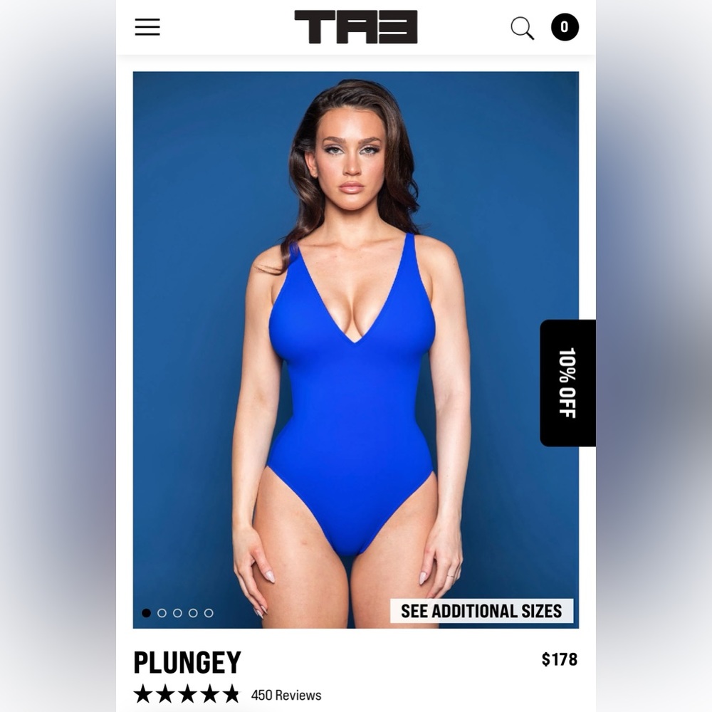 TA3 Plunge swimsuit NWT